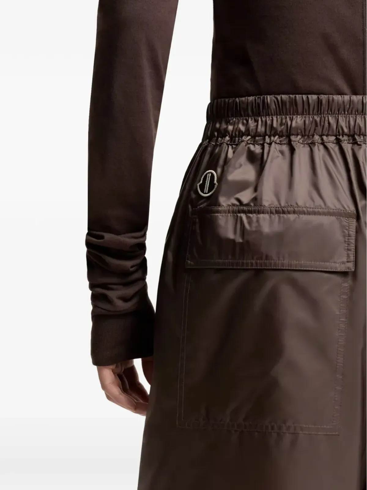 Moncler + Rick Owens キルトショーツ ドローストリング付き スカート風ショーツ - 画像3
