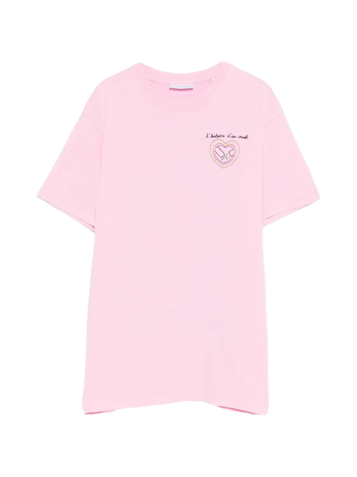Maison Labiche 文字入りTシャツ - ピンク - 画像1