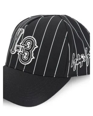 Y-3 ストライプ柄 ロゴディテール ベースボールキャップ - サムネイル3