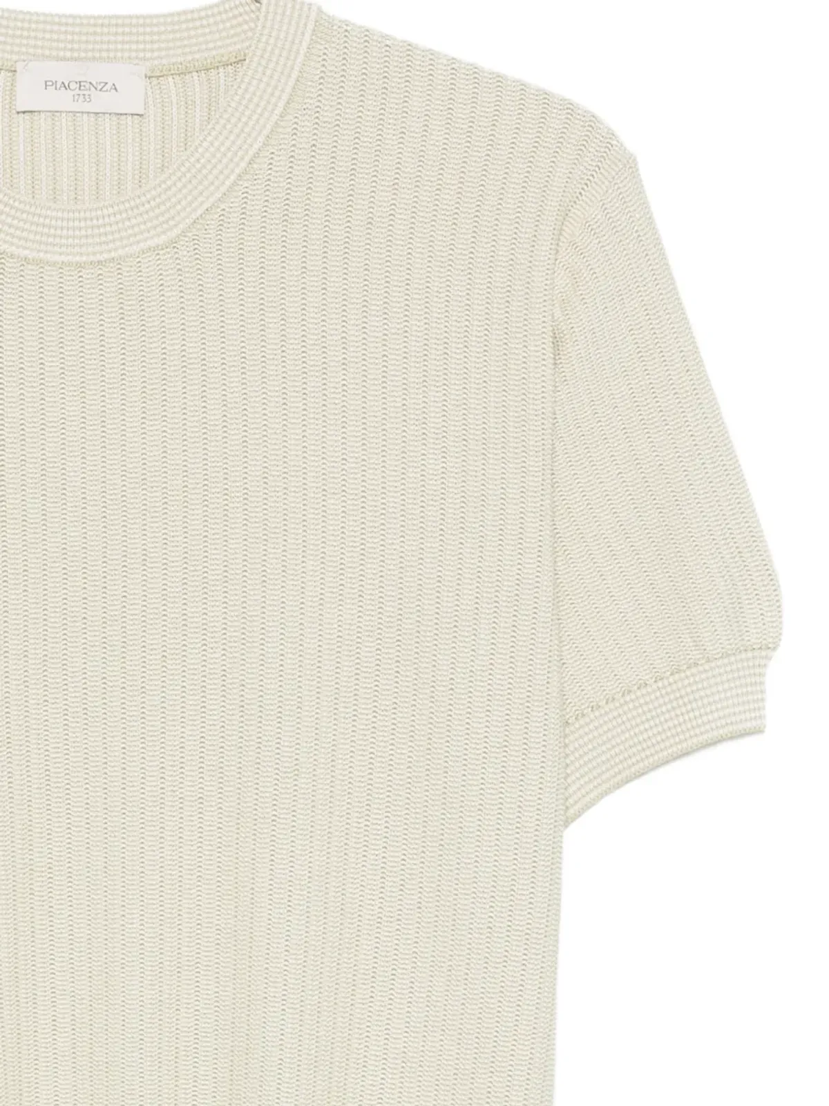 Piacenza Cashmere ストライプ柄ニットトップス - 画像3