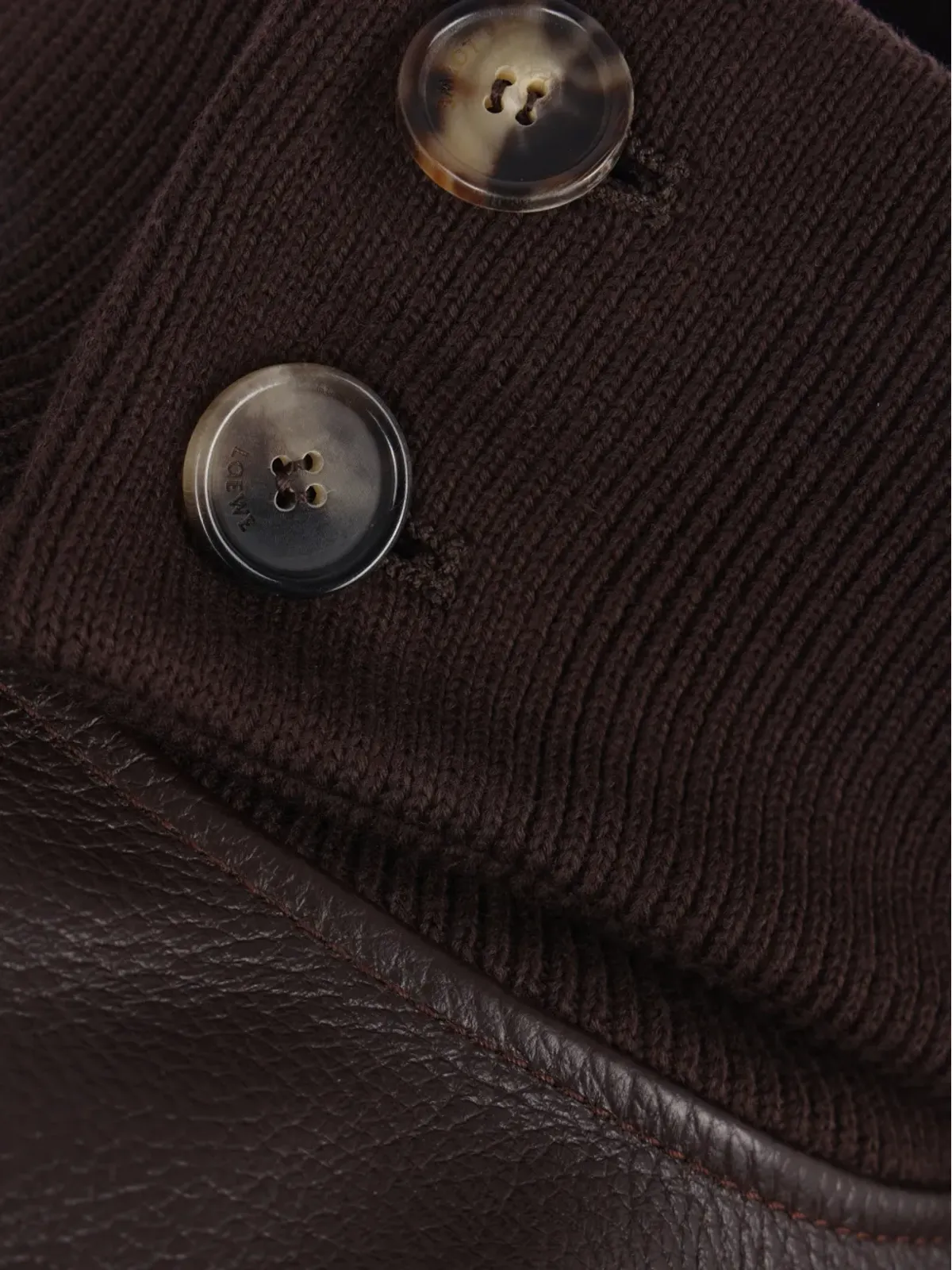 LOEWE ジップファスナー付きレザージャケット - 画像4