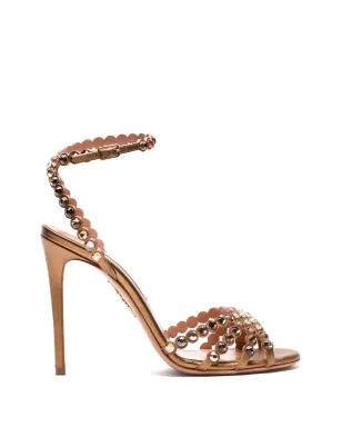 Aquazzura ストラスバックル テキーラサンダル - サムネイル1