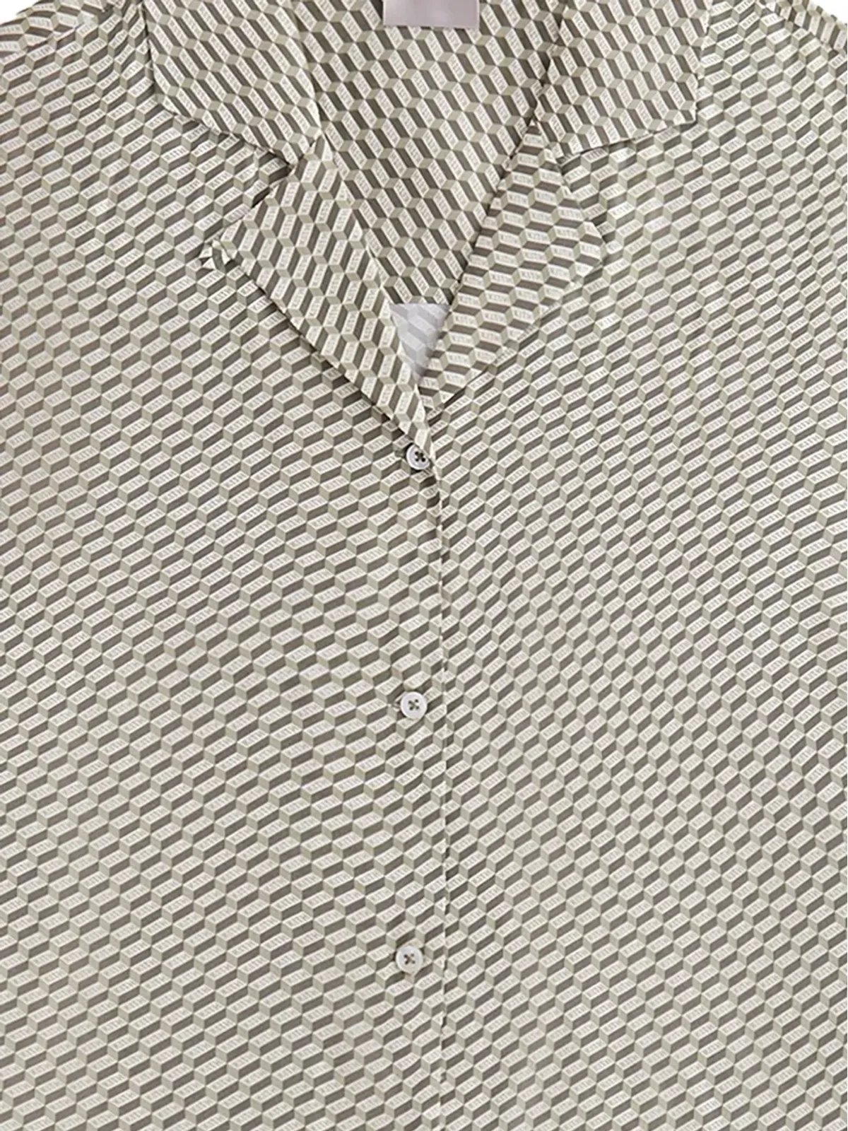 KITH Elena monogram silk camp shirt - Neutrals - 画像2