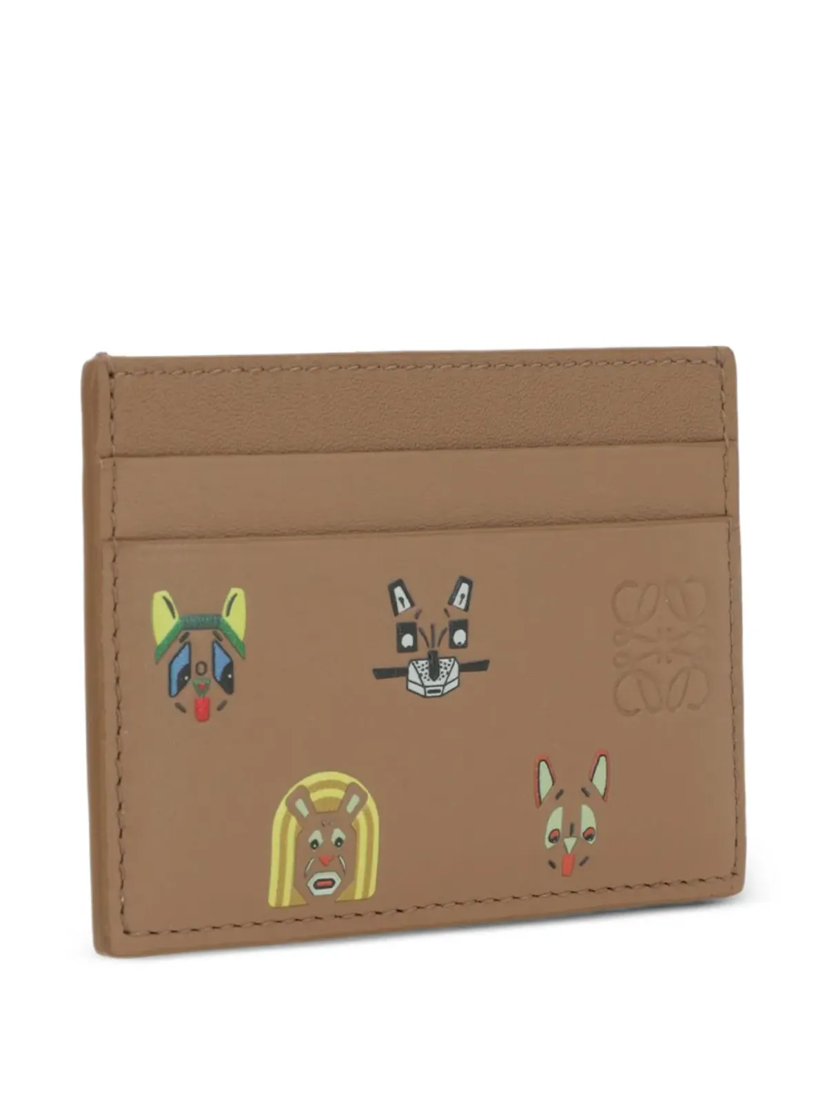 LOEWE 猫モチーフ カードホルダー - ブラウン - 画像3
