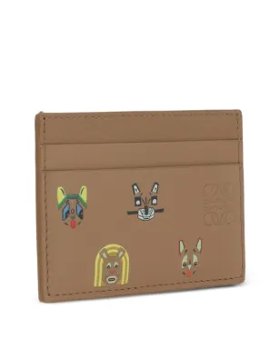LOEWE 猫モチーフ カードホルダー - ブラウン - サムネイル3