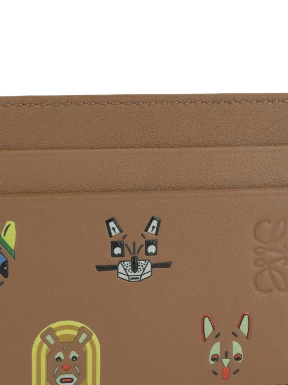 LOEWE 猫モチーフ カードホルダー - ブラウン - 画像4