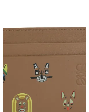 LOEWE 猫モチーフ カードホルダー - ブラウン - サムネイル4