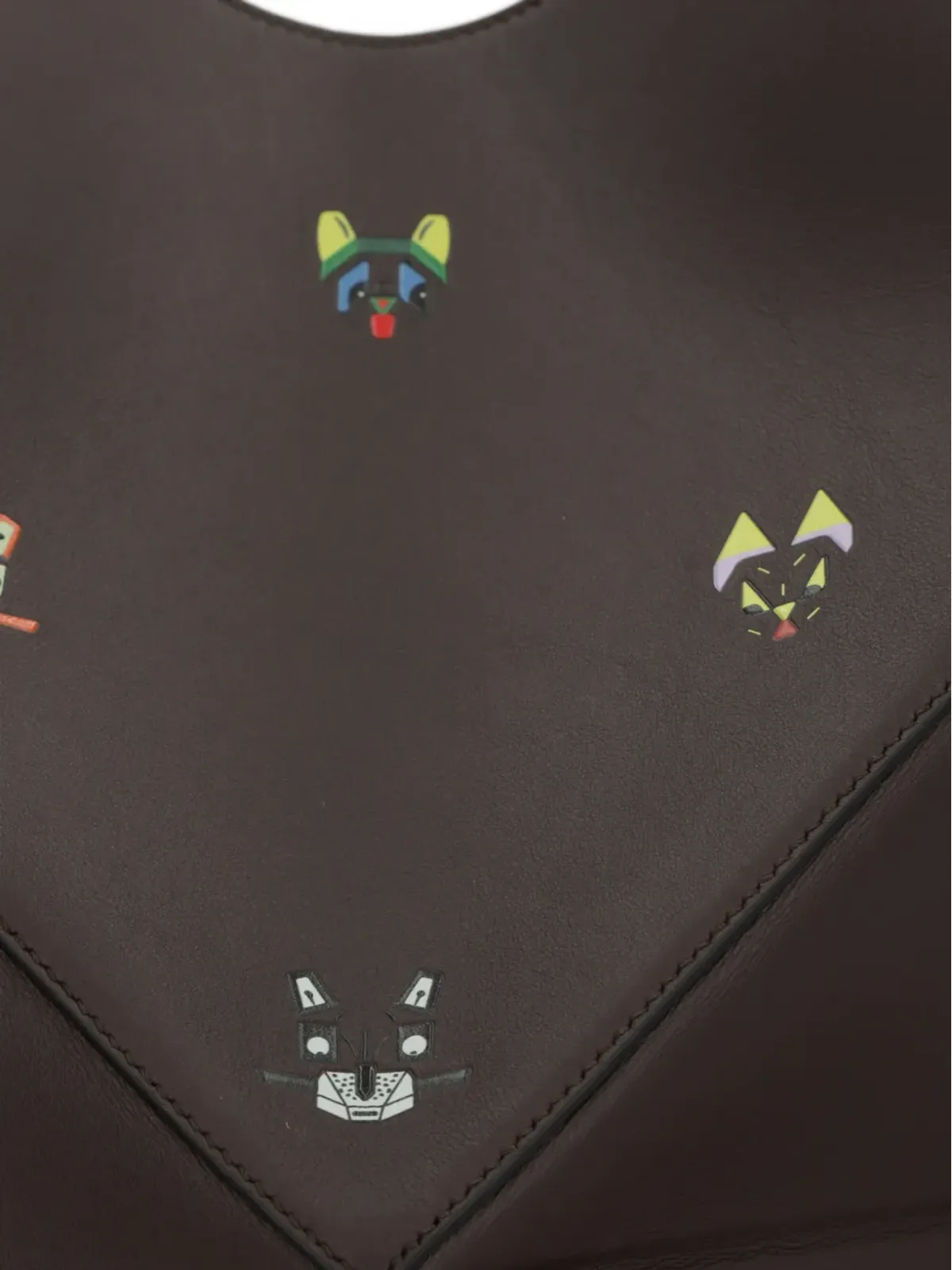 LOEWE グラフィックプリントショルダーバッグ（ブラウン） - 画像5