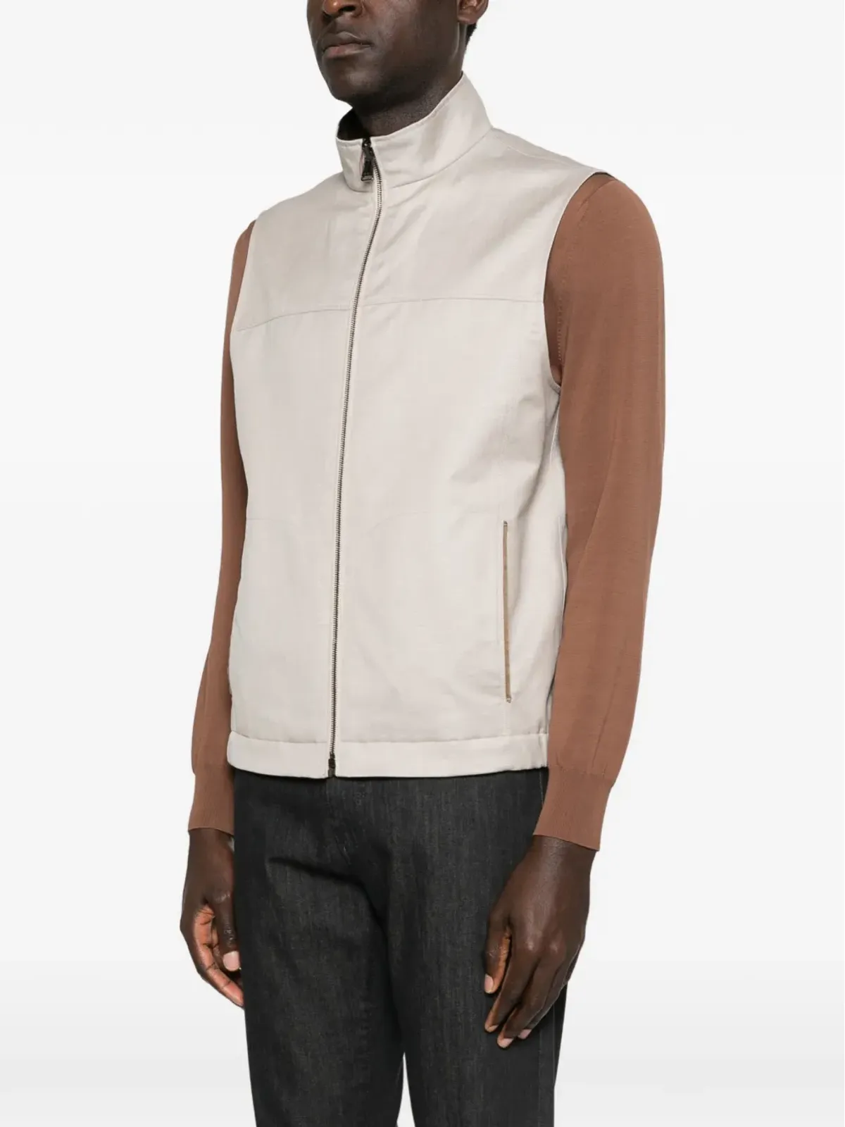 Canali ジップアップジレ - 画像3