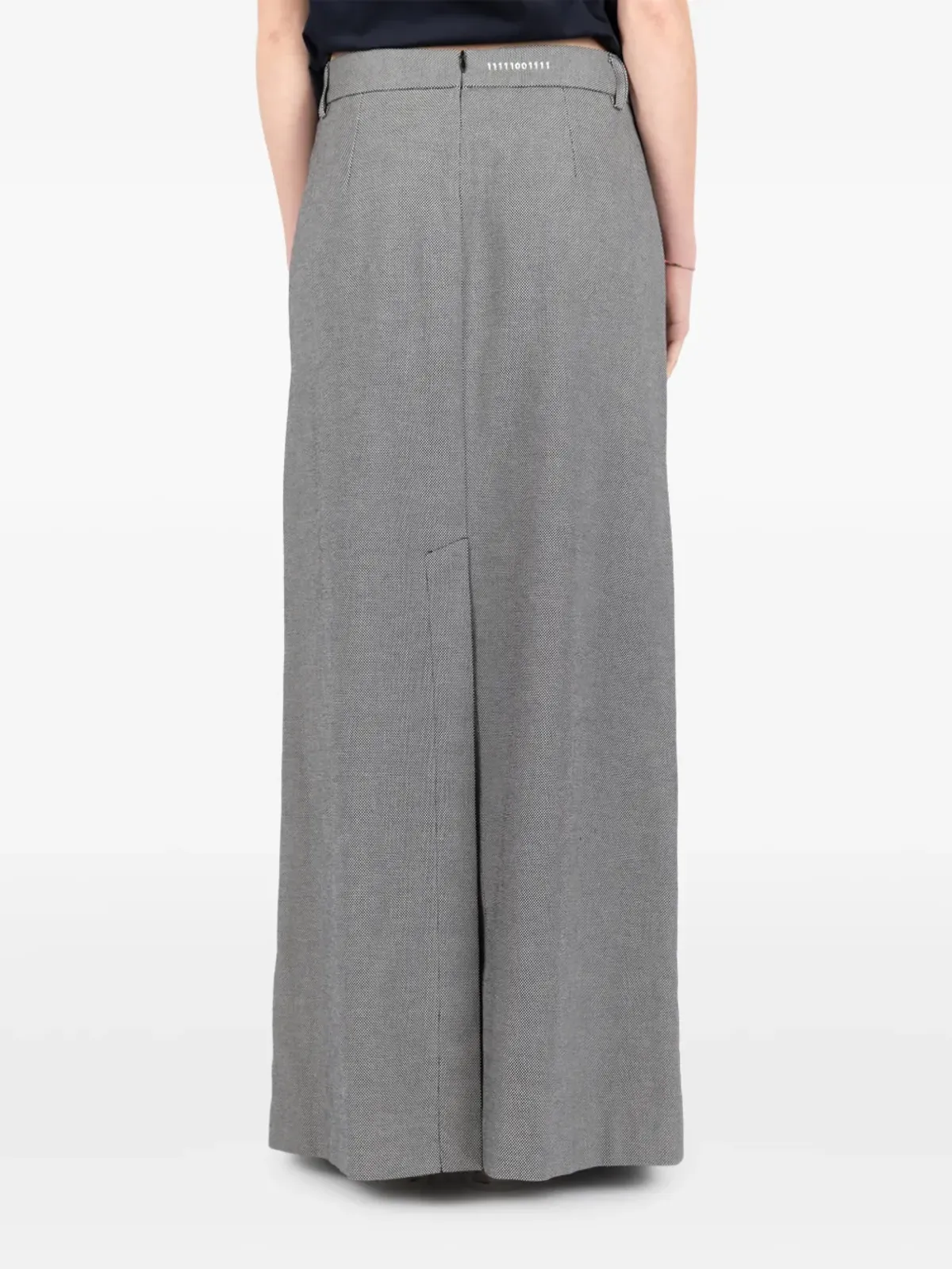 Société Anonyme Victoria前スリットマキシスカート - グレー - 画像5