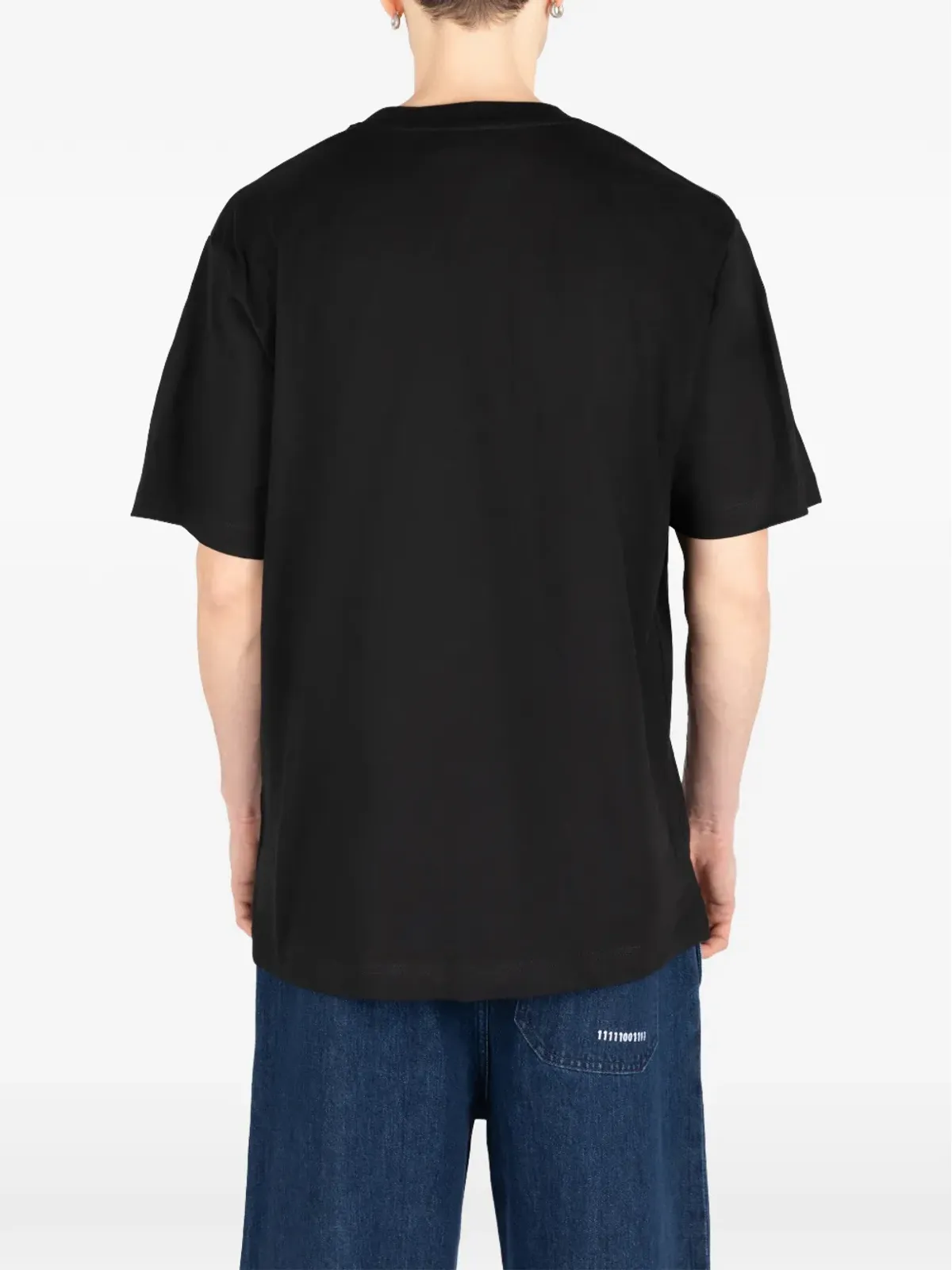 Société Anonyme Skater face-embroidered T-shirt - Black - 画像5