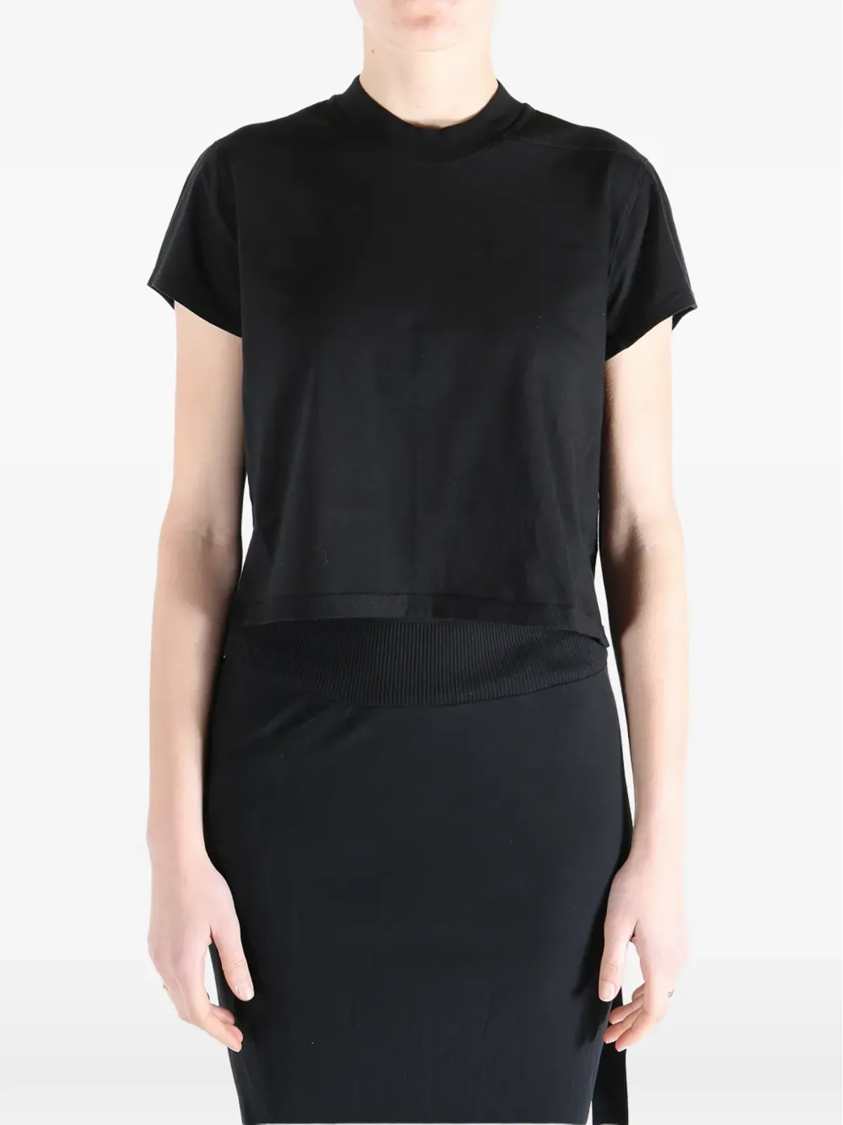 Rick Owens DRKSHDW リブネックTシャツ - 画像3