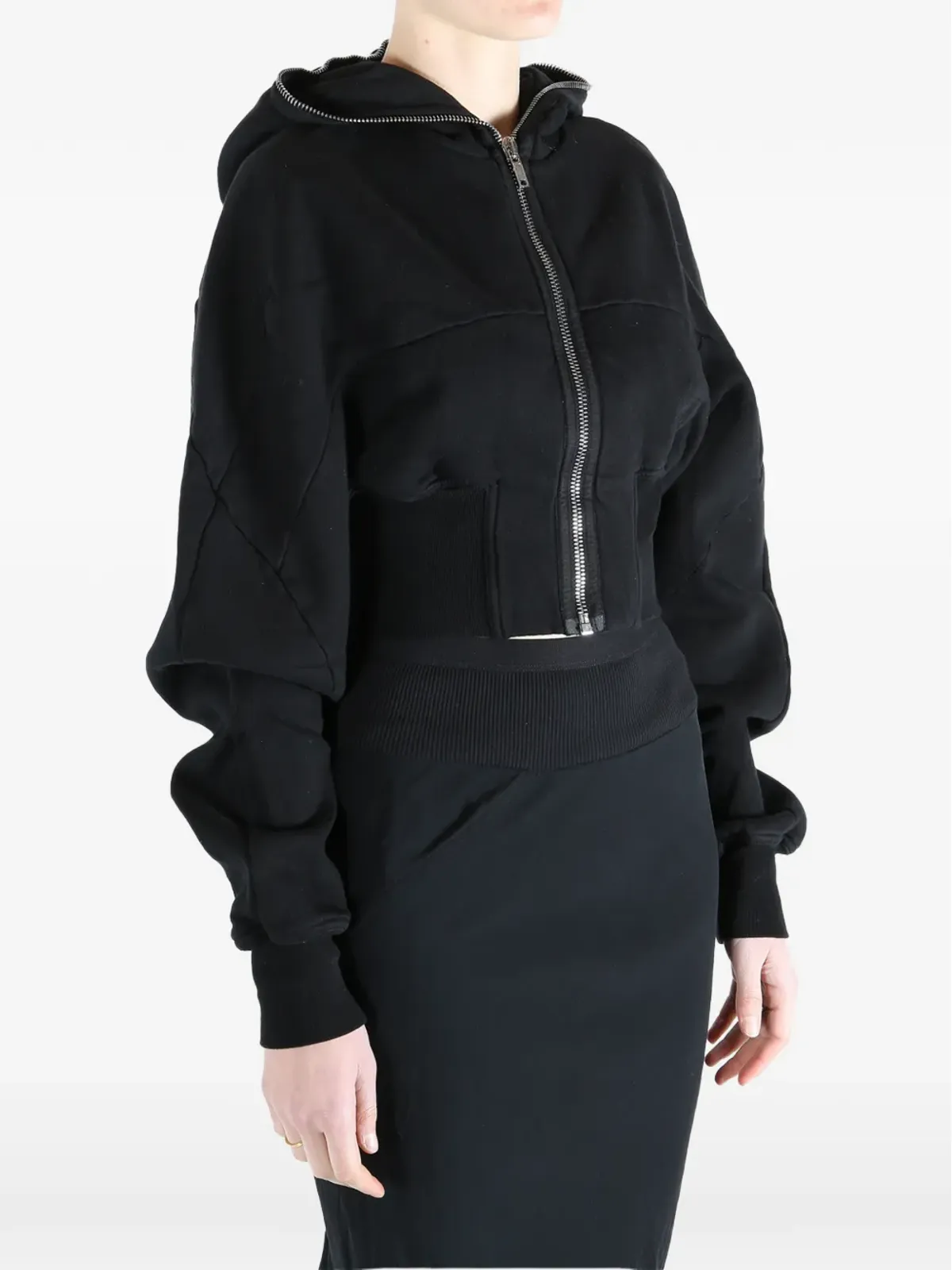 Rick Owens DRKSHDW ジップアップフーディー - 画像4