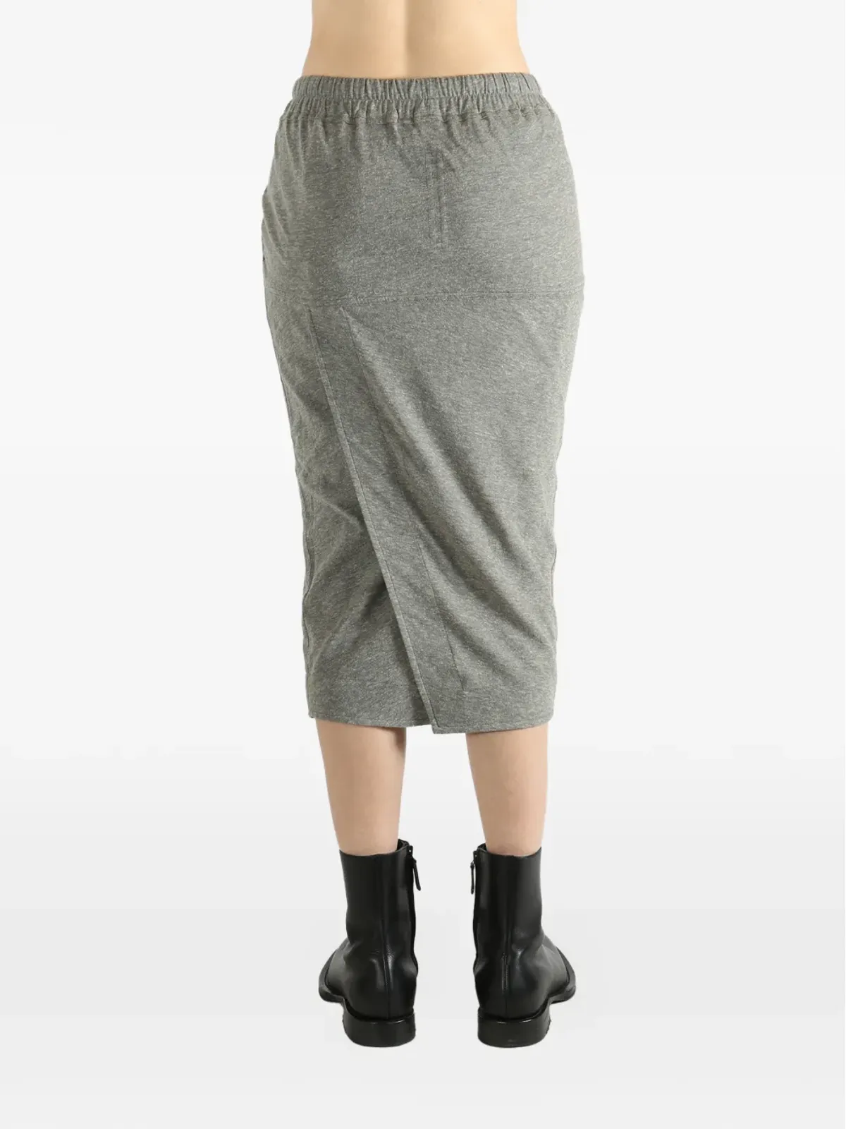Rick Owens DRKSHDW ドローストリングファスニング ミディスカート - グレー - 画像3