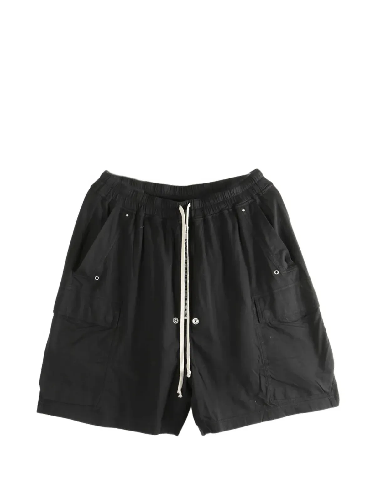 Rick Owens DRKSHDW ドローコード付きカーゴショーツ - ブラック - 画像1