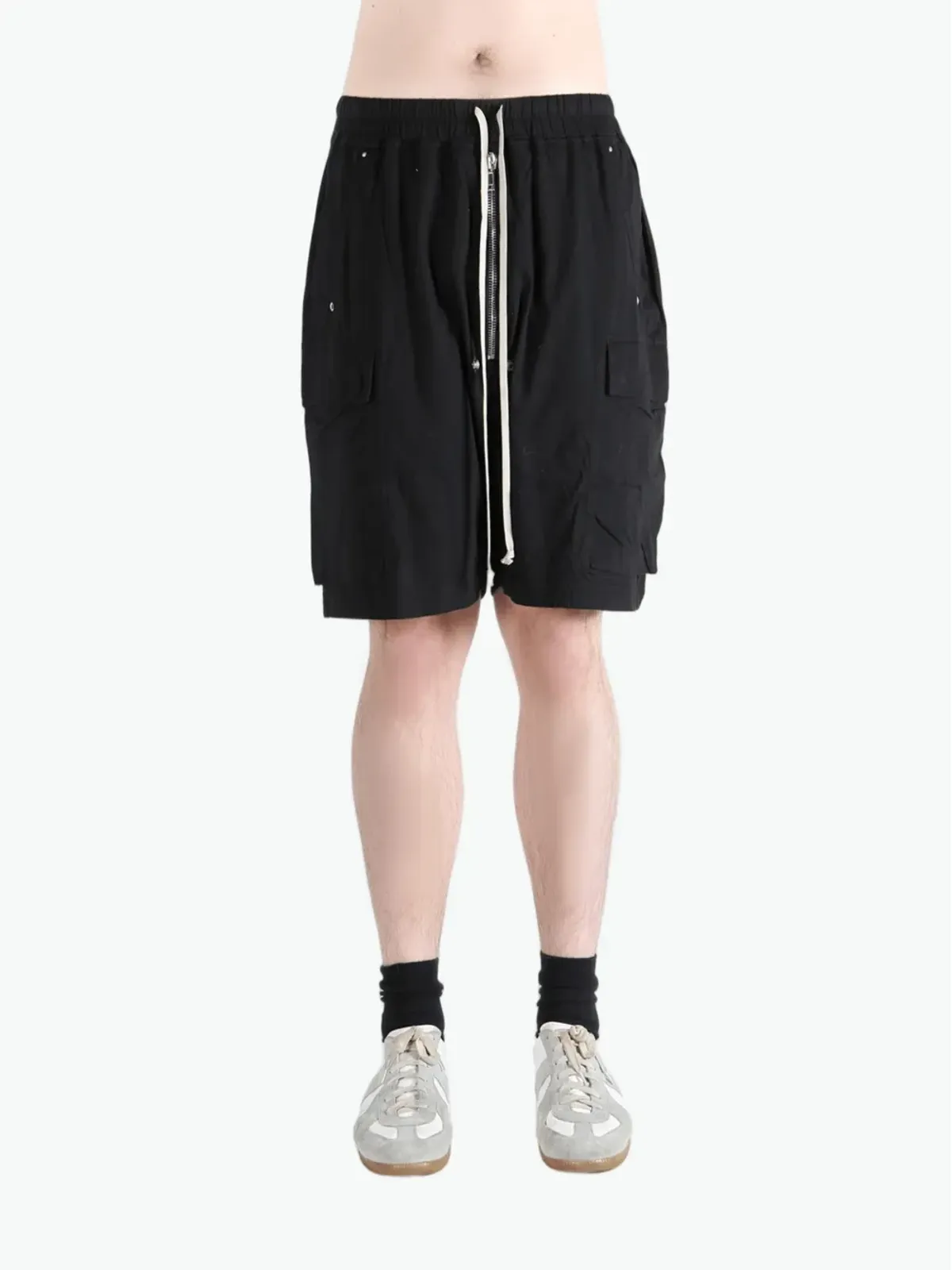 Rick Owens DRKSHDW ドローコード付きカーゴショーツ - ブラック - 画像2