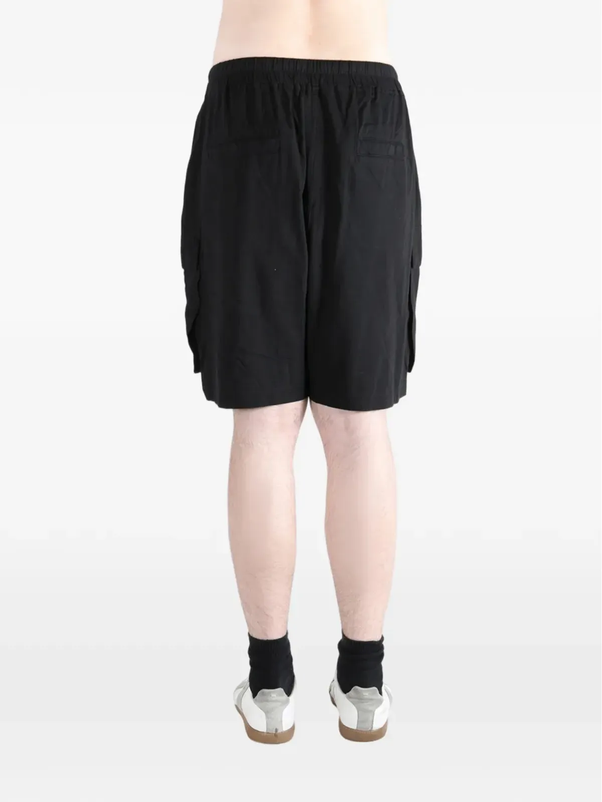 Rick Owens DRKSHDW ドローコード付きカーゴショーツ - ブラック - 画像4