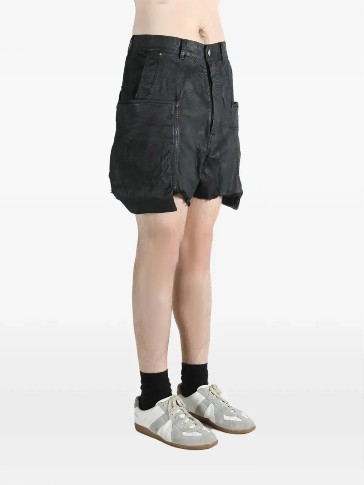 Rick Owens DRKSHDW フレイドヘムカーゴショーツ - 画像3
