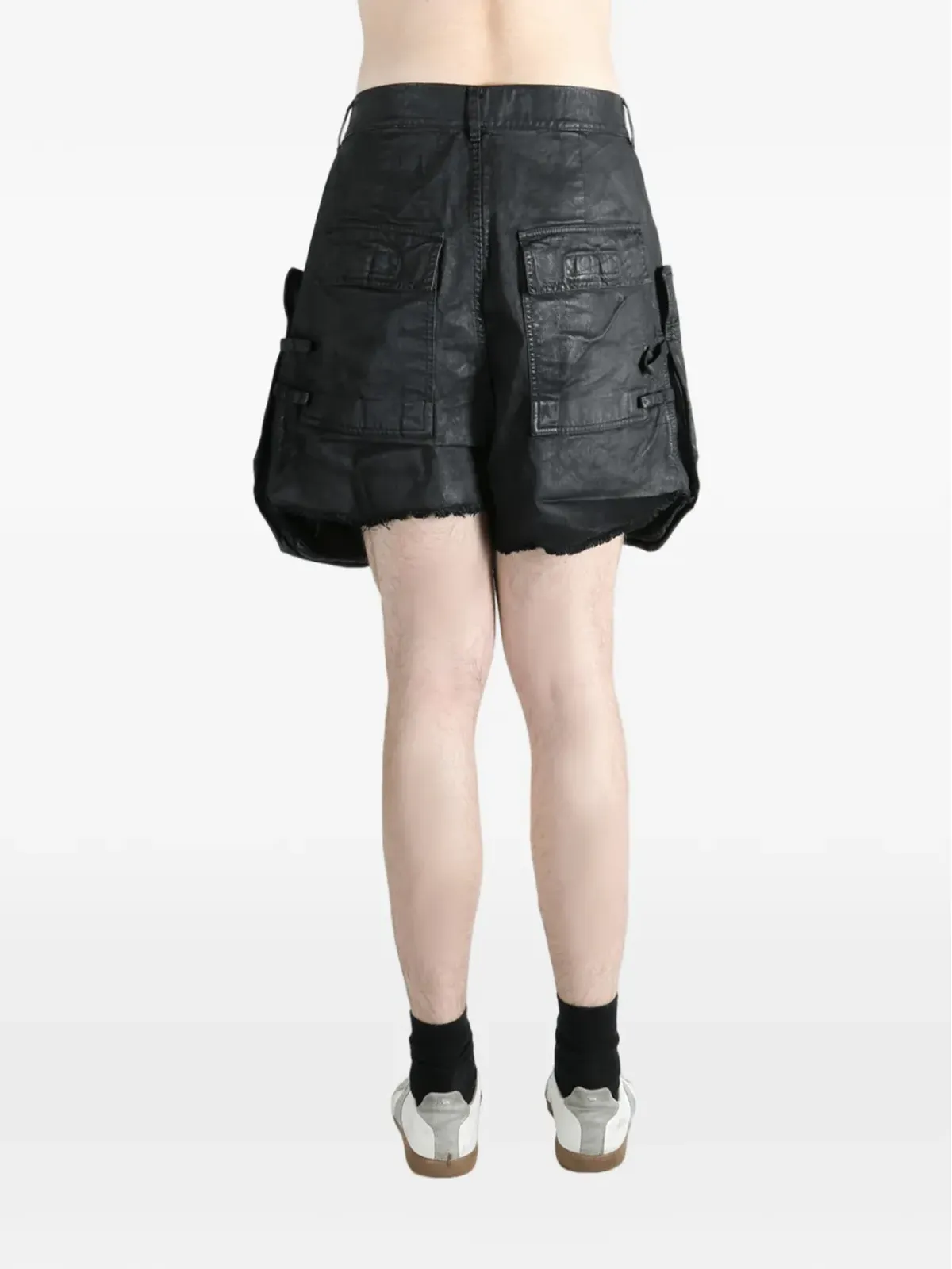 Rick Owens DRKSHDW フレイドヘムカーゴショーツ - 画像4