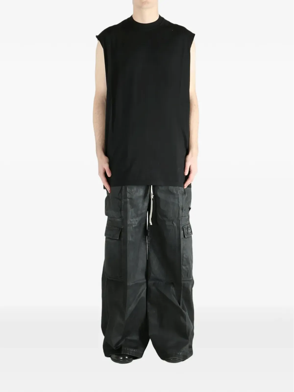 Rick Owens DRKSHDW ノースリーブのモックネックトップ - 画像2