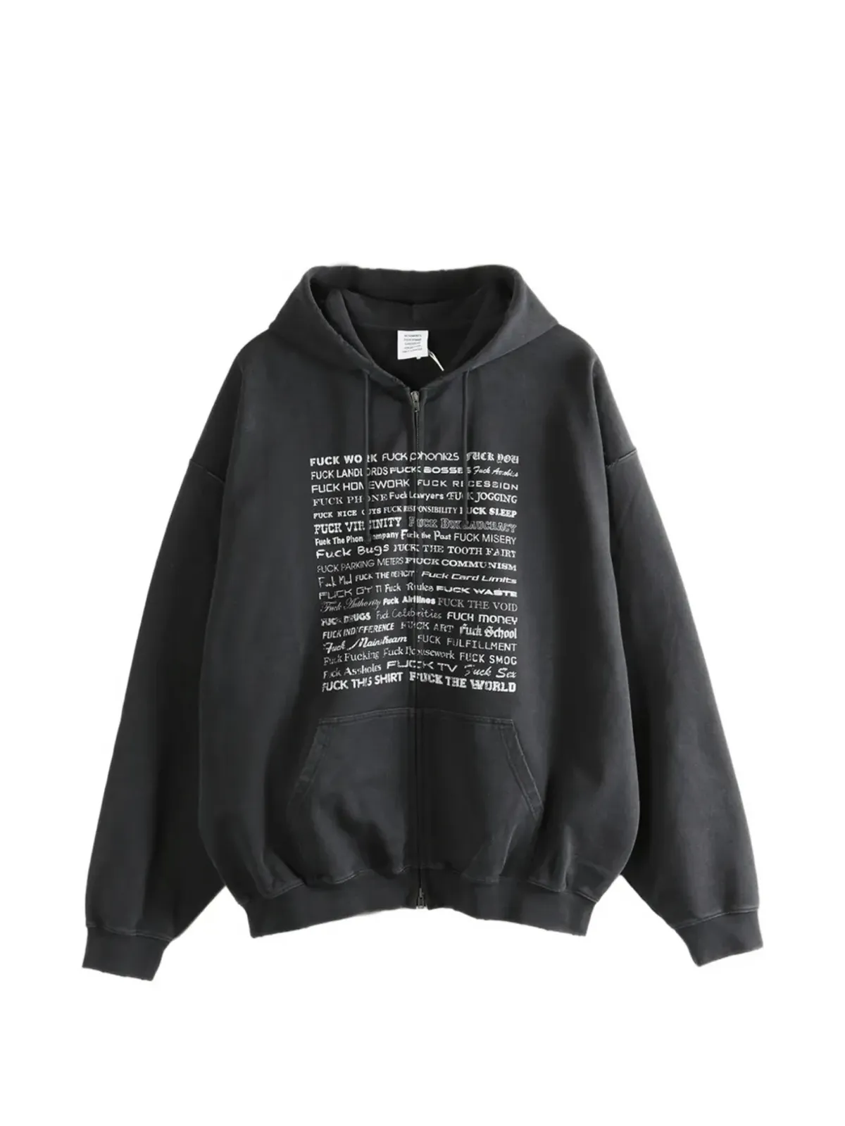 VETEMENTS ジップアップフーディー - 画像1