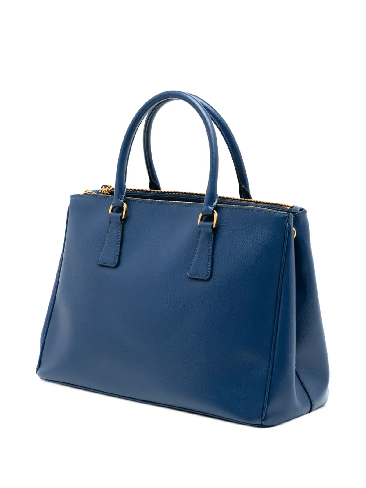 Prada ビンテージ サフィアーノ ラックス ガレリア ダブルジップ サッチェル - 画像3