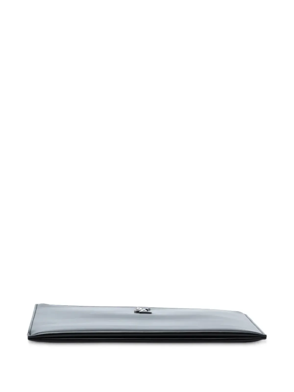 Saint Laurent Pre-Owned 2018 Leather Monogram Ipad Case クラッチバッグ - ブラック - 画像4