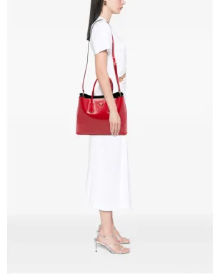 Prada Pre-Owned サフィアーノ ヴェルニ ダブルサッチェル - サムネイル2