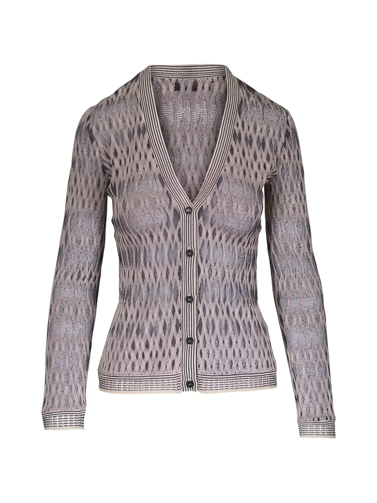 Missoni テクスチャードVネックカーディガン - 画像1