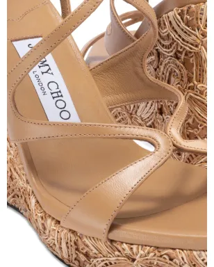 Jimmy Choo Ayla ウェッジサンダル - Brown - サムネイル2