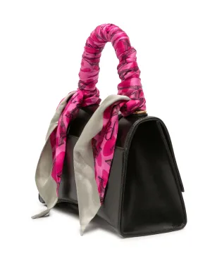 Balenciaga Pre-Owned 小型シャイニーボックス カーフスキン アワーグラス トップハンドル バッグ／サッチェル - ブラック - サムネイル3