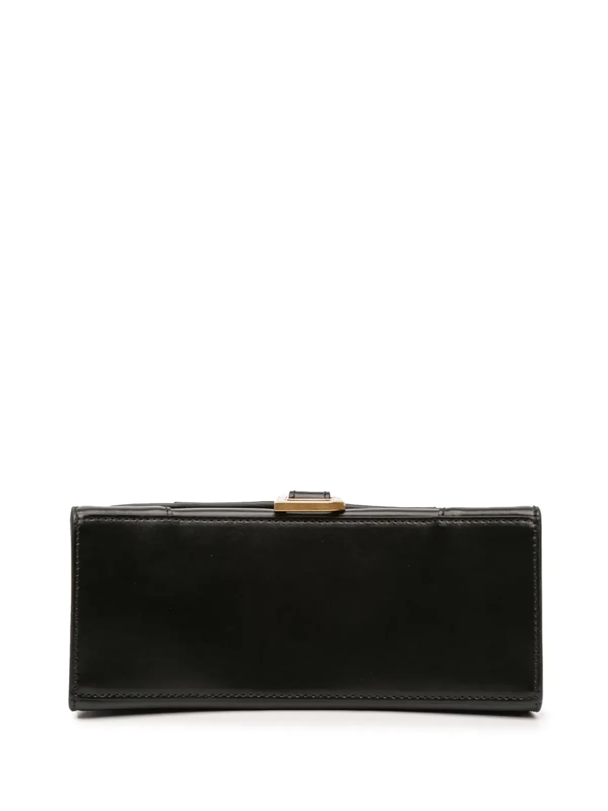 Balenciaga Pre-Owned 小型シャイニーボックス カーフスキン アワーグラス トップハンドル バッグ／サッチェル - ブラック - 画像4