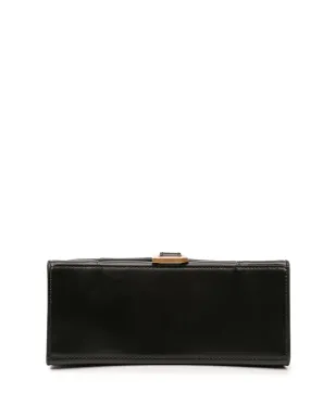 Balenciaga Pre-Owned 小型シャイニーボックス カーフスキン アワーグラス トップハンドル バッグ／サッチェル - ブラック - サムネイル4