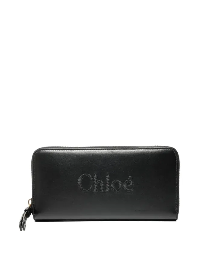 Chloé Pre-Owned Chloé Pre-Owned ロゴ刺繍ウォレット（ブラック）の商品画像
