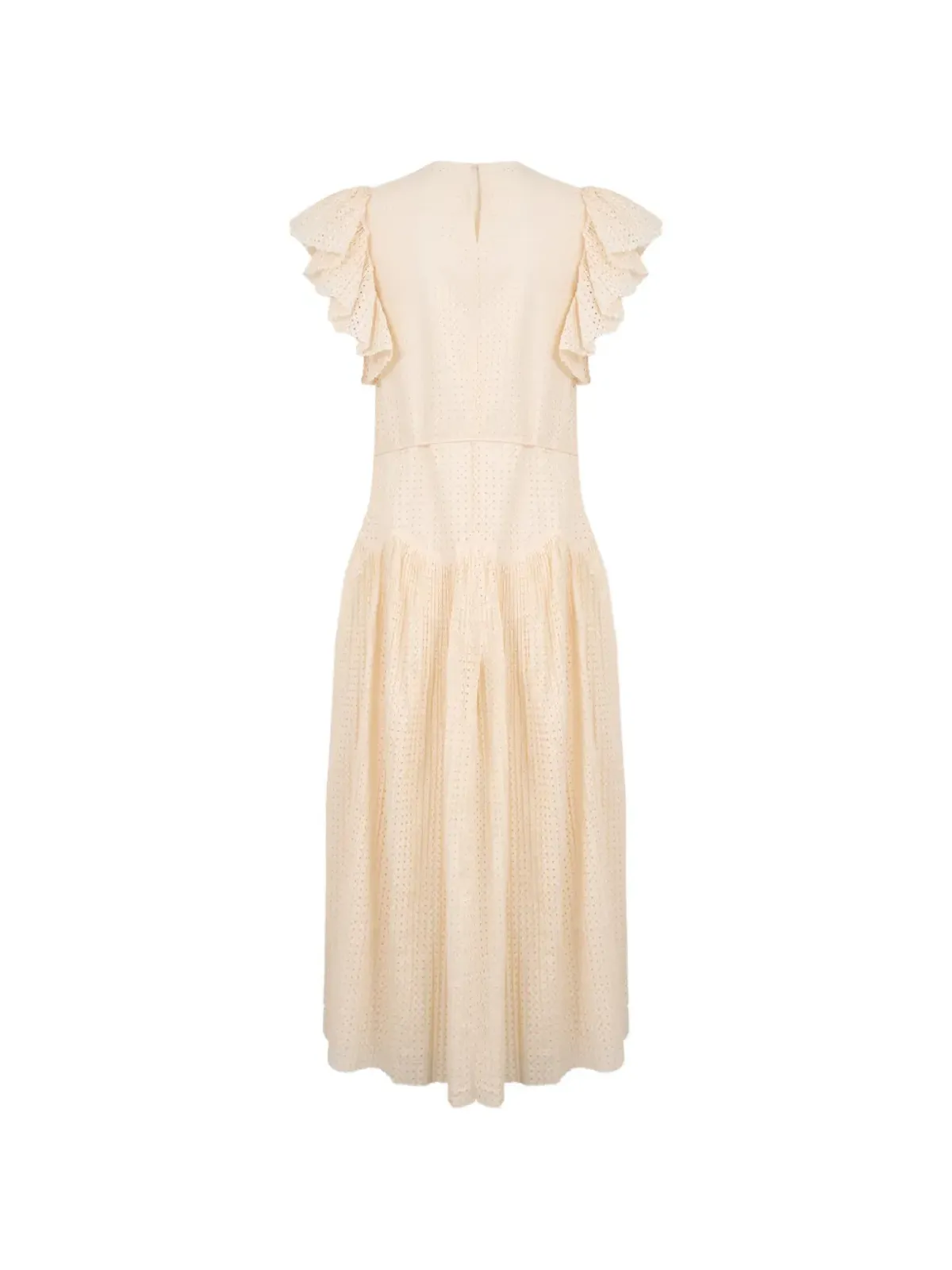 Ulla Johnson Sylvaine ラッフルミディドレス - 画像2