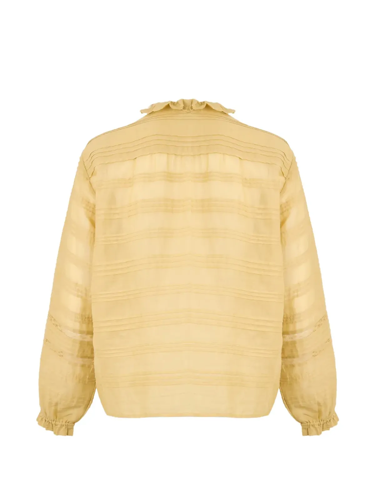 MARANT ÉTOILE ペリーヌ ラッフル ボタン ブラウス - イエロー - 画像3