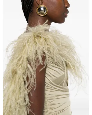 The New Arrivals Ilkyaz Ozel フェザーディテール ミニドレス - サムネイル5