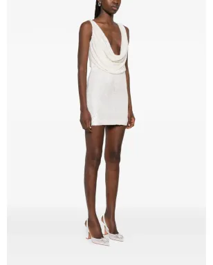 The New Arrivals Ilkyaz Ozel カウルネック ミニドレス - White - サムネイル3