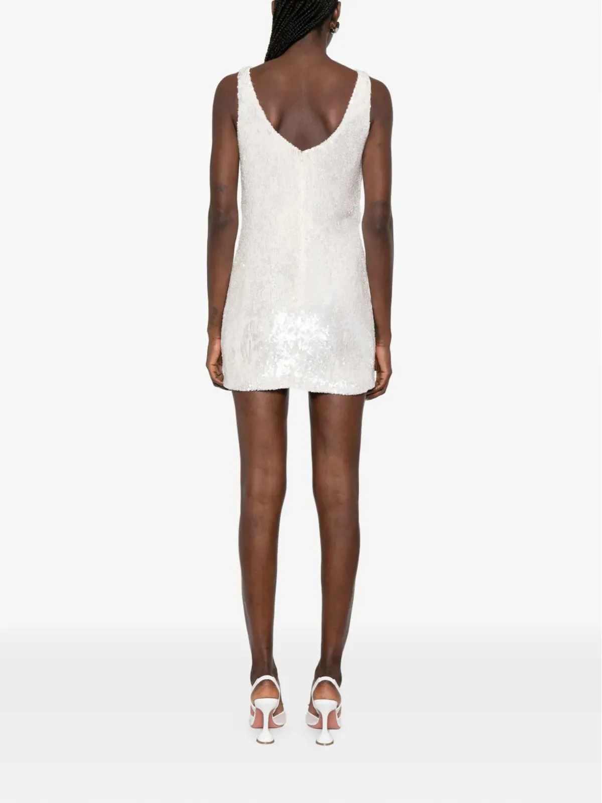 The New Arrivals Ilkyaz Ozel カウルネック ミニドレス - White - 画像4