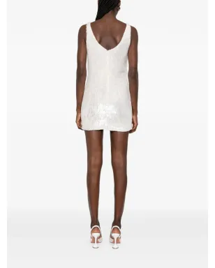The New Arrivals Ilkyaz Ozel カウルネック ミニドレス - White - サムネイル4