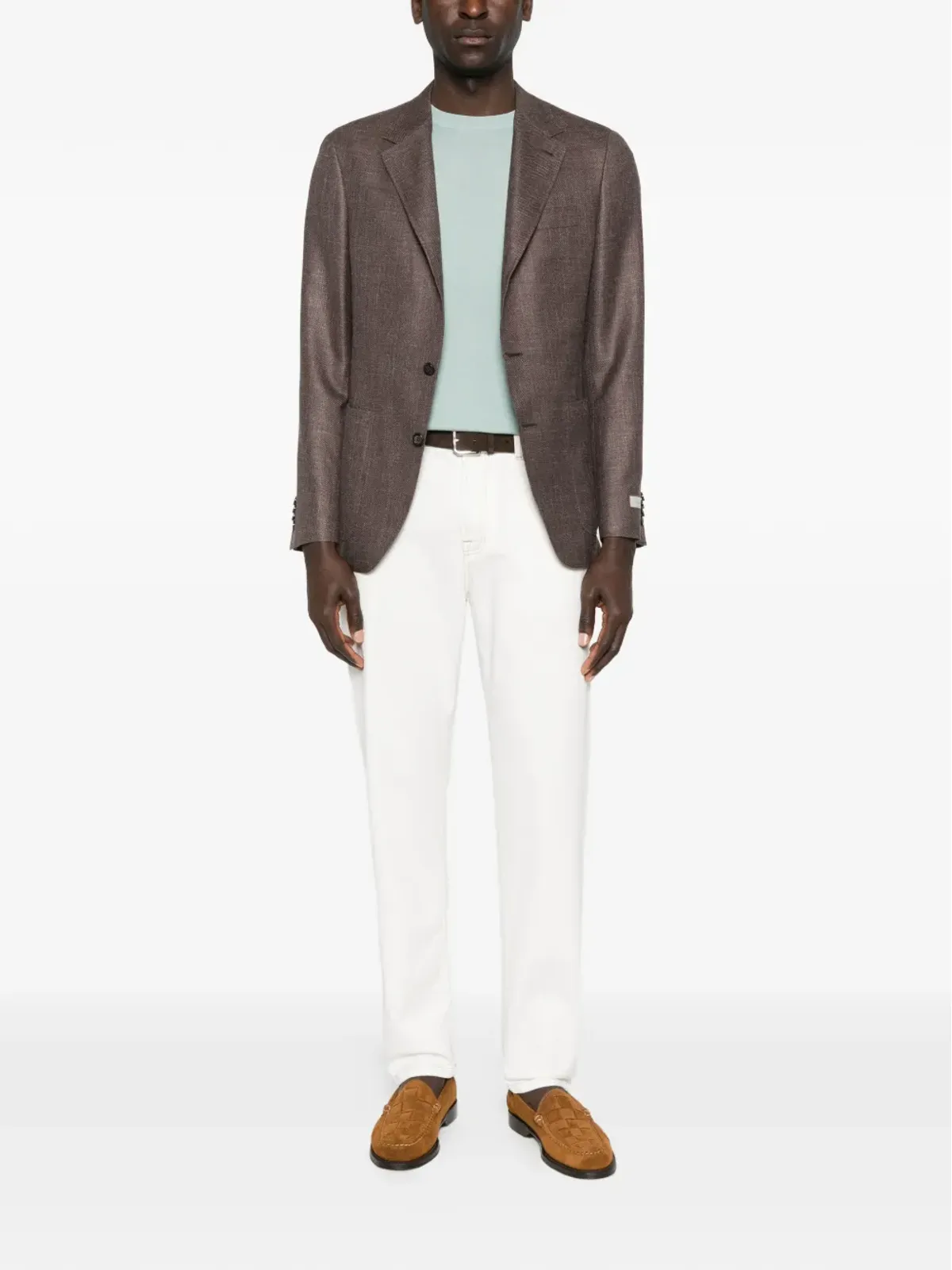 Canali コントラストトリムパンツ - 画像2