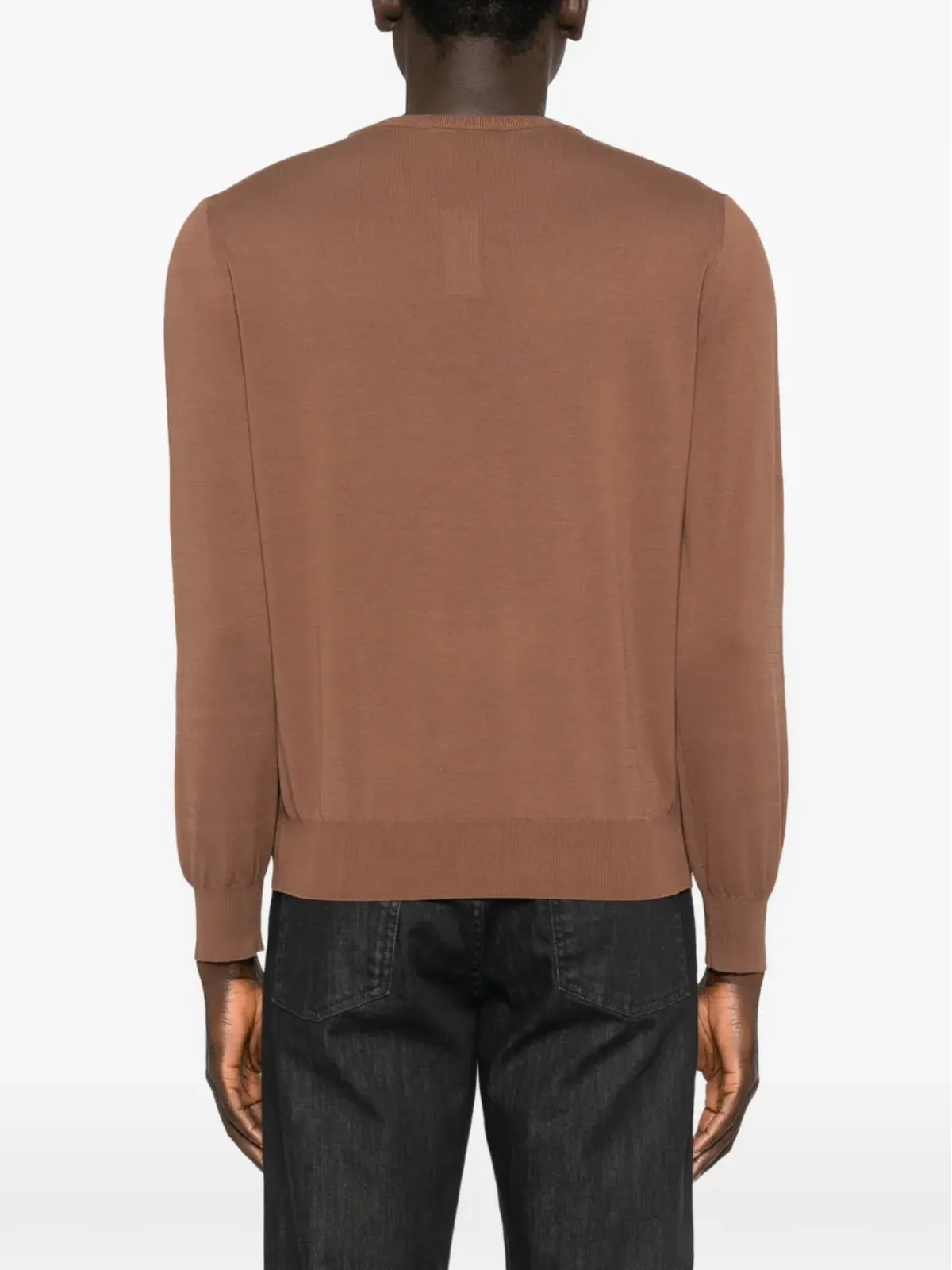 Canali クルーネック長袖ニットセーター - 画像4