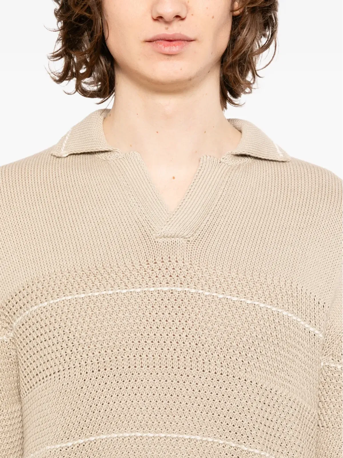 Canali ジャカード編みセーター - 画像5