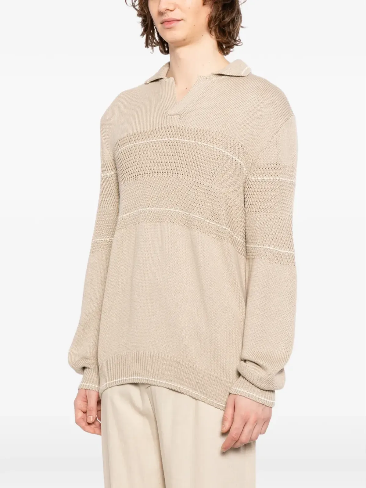 Canali ジャカード編みセーター - 画像3