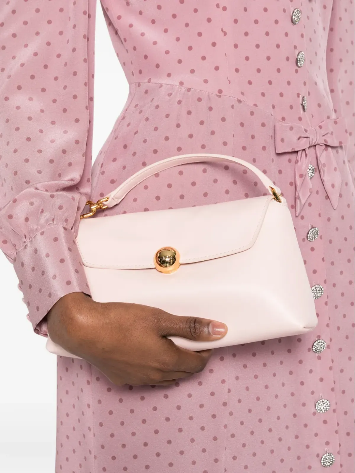 Furla ミニ Sfera レザー トートバッグ - ピンク - 画像2