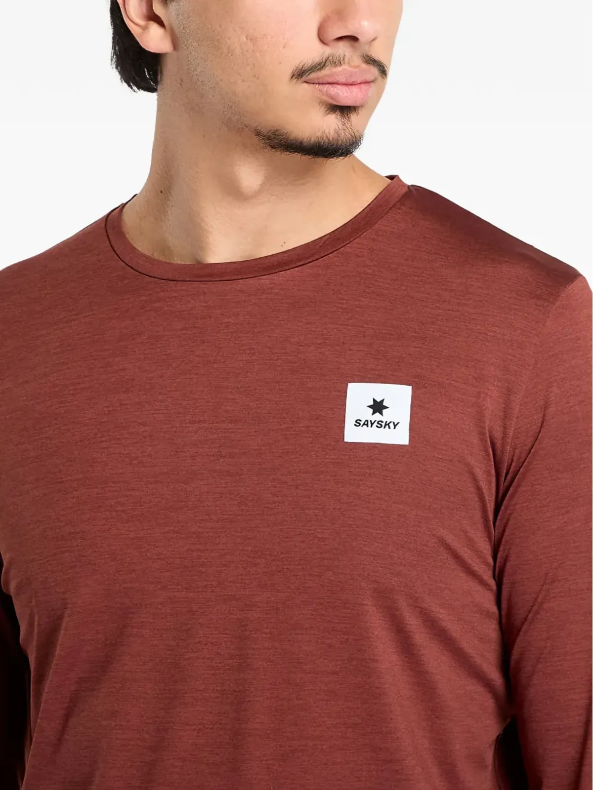 SAYSKY Pace ロングスリーブTシャツ - レッド - 画像4