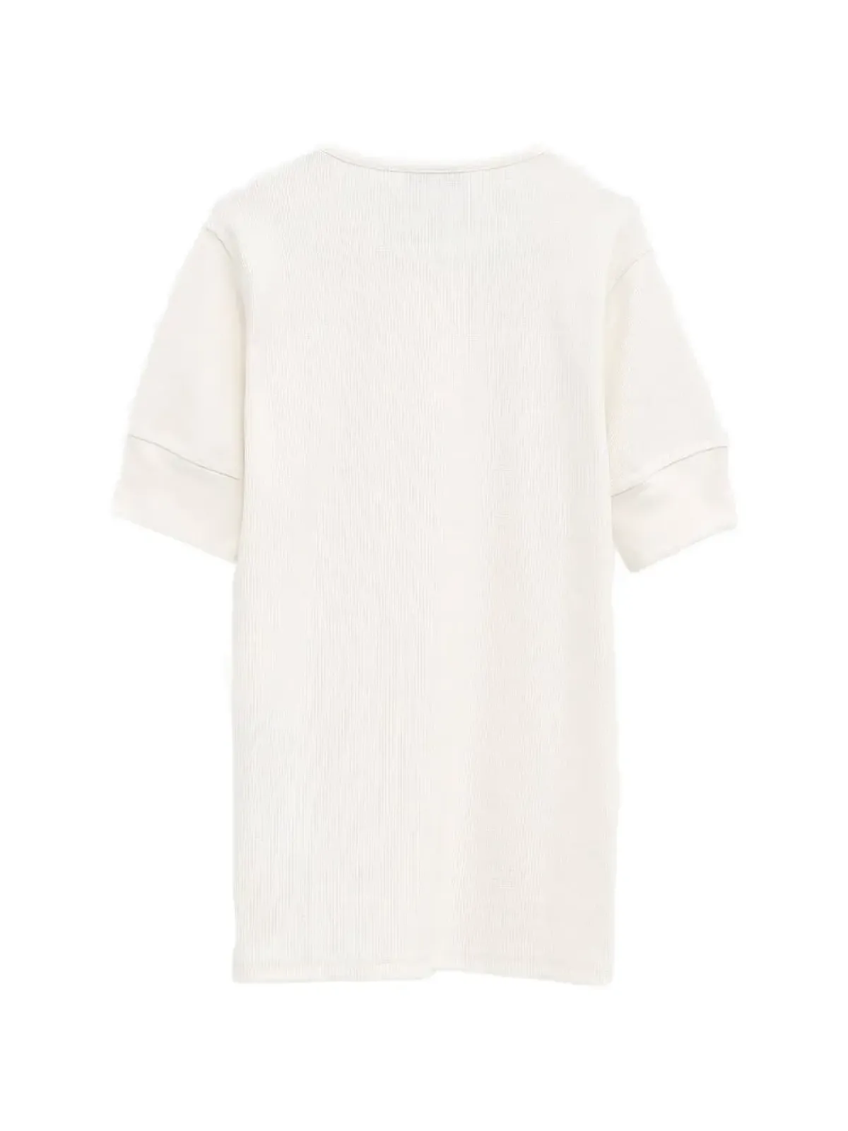 LEMAIRE ボタン付きリブ編みTシャツ - 画像2