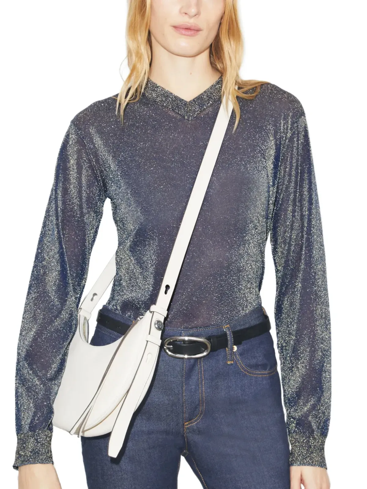 Tory Burch ロミー半月型ショルダーバッグ - ニュートラルカラー - 画像2
