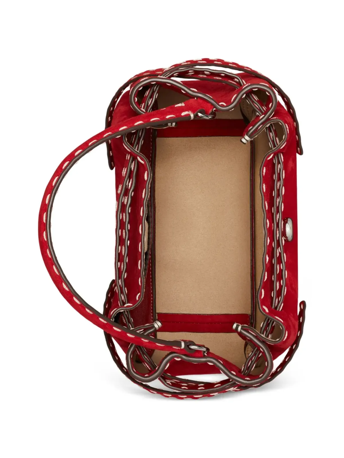 Tory Burch ロミー ピックステッチ バケットバッグ - 画像5