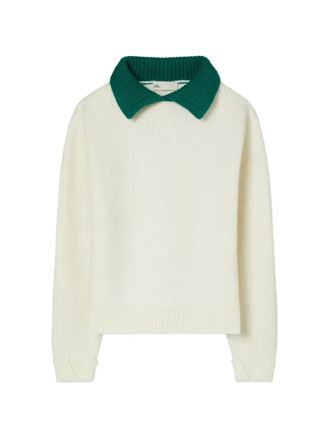 Tory Burch Tory Burch 襟付きウールセーターの商品画像
